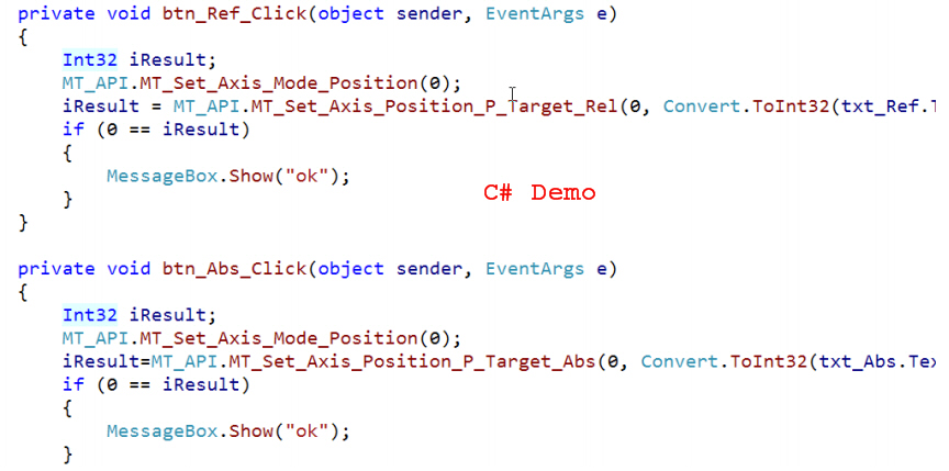 MT运动控制卡C#例程 